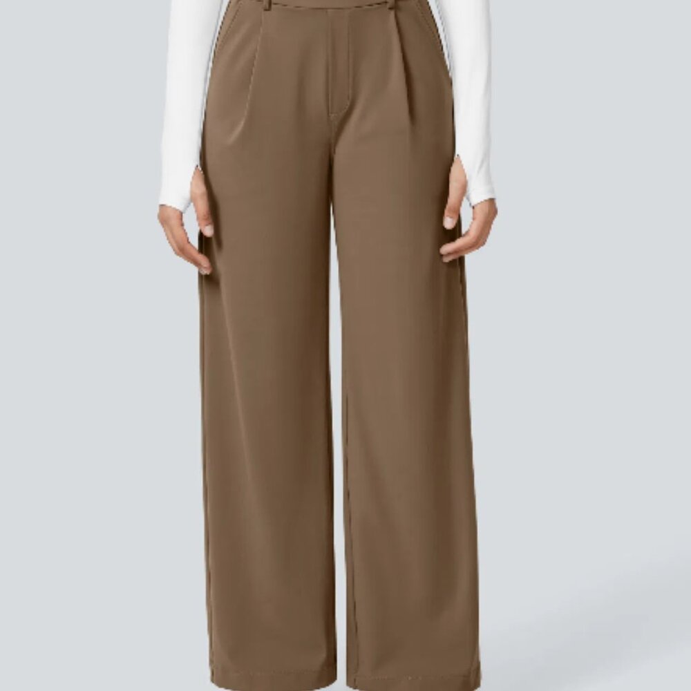 Halara Flex DayStretch High Waisted Pocket Straight Leg Work Pants